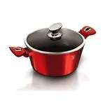 Hrniec Berlingerhaus s mramorovým povrchom a pokrievkou 20 cm Burgundy Metallic Line BH-1256