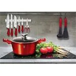 Hrniec Berlingerhaus s mramorovým povrchom a pokrievkou 20 cm Burgundy Metallic Line BH-1256