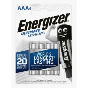Energizer Ultimate Lithium AAA FR03 Batérie 4ks