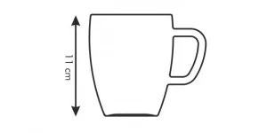 Sklenený hrnček CREMA 400 ml