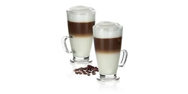 Sklenený hrnček latte macchiato CREMA 300 ml