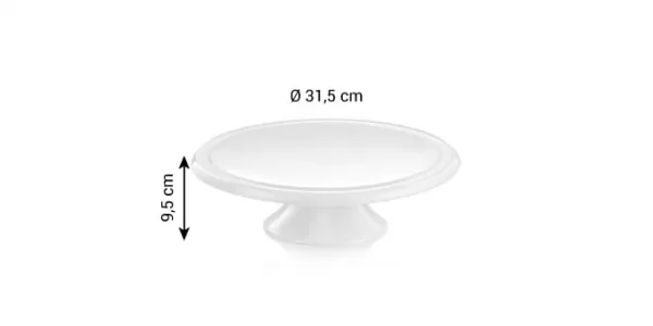 Tescoma servírovací podnos na tortu Delícia 31 cm porcelánový