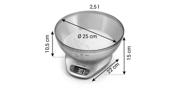 Tescoma Digitálna kuchynská váha s misou GrandCHEF 5,0 kg