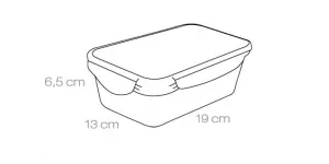 Dóza FRESHBOX 1.0 l, obdĺžniková