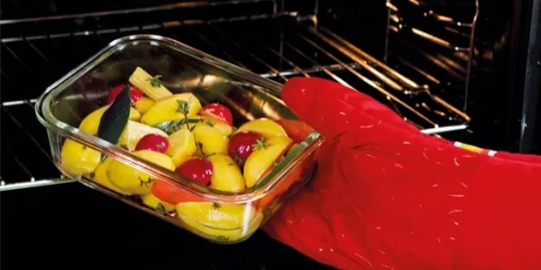TESCOMA Dóza FRESHBOX GLASS 1.0 l, obdĺžniková 