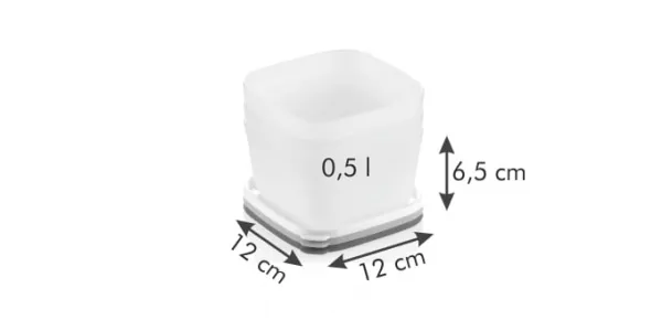 Zdravé dózy PURITY do mrazničky 0,5l 3ks