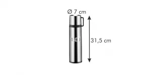TESCOMA termoska s hrnčekom CONSTANT 1.0 l,nerez 