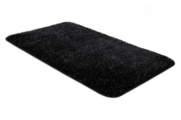 Sada kúpeľňových koberčekov SYNERGY glamour / lurex, čierna