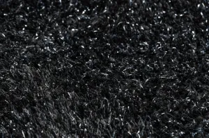Kúpeľňový koberček SYNERGY glamour / lurex, čierny