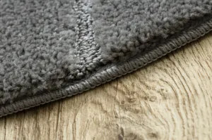 Kúpeľňový koberček SUPREME LINES línie, sivý kruh