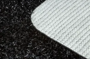 Sada kúpeľňových koberčekov SYNERGY glamour / lurex, čierna
