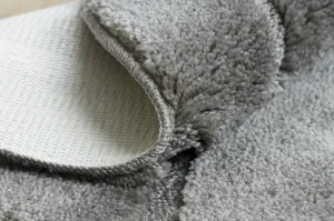 Kúpeľňový koberček SUPREME LINES línie, sivý kruh