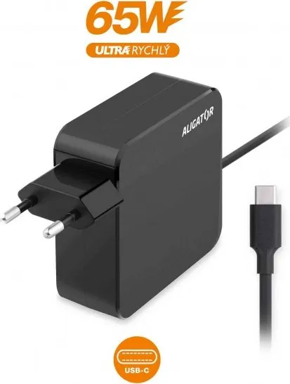 Aligator Power Delivery 65W USB-C adaptér