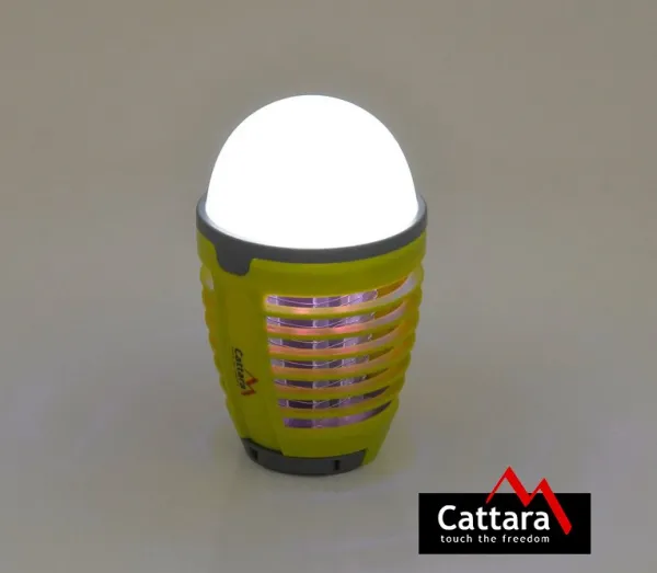 LED svetlo Cattara PEAR nabíjací + lapač hmyzu
