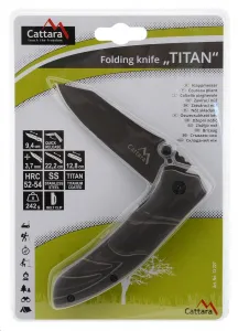 Nôž Cattara TITAN zatvárací s poistkou 22 cm