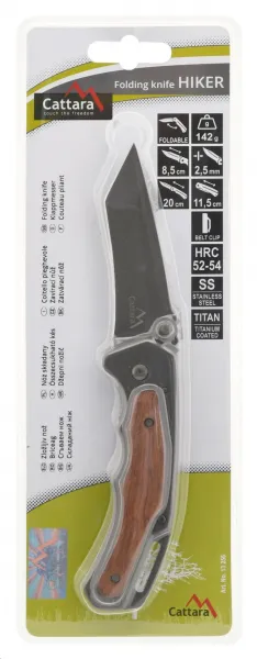 Nôž Cattara HIKER zatvárací s poistkou 20 cm