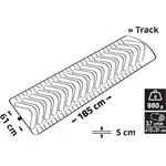 Karimatka Cattara TRACK 185x61cm nafukovacia modrá