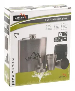 Fľaška Cattara ploskačka 1 + 4 175ml