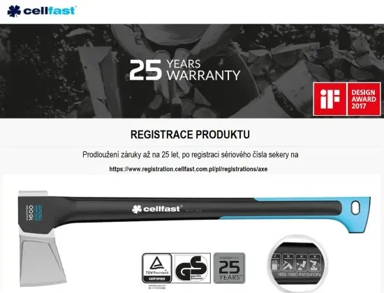 Sekera Cellfast 1100g UNIVERSAL ERGO S NÁSADOU FIBERGLASS