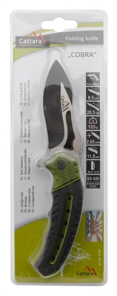 Nôž Cattara COBRA zatvárací s poistkou 20 cm