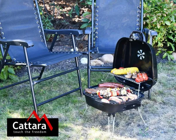 Gril Cattara na drevené uhlie CROTONE skladací