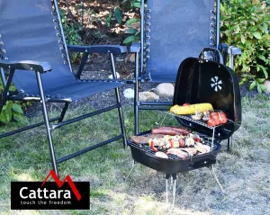 Gril Cattara na drevené uhlie CROTONE skladací