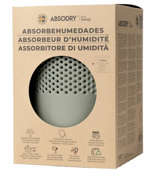 Odvlhčovač Everbrand Sweden AB Absodry Duo Family Bag, do 50 m3, zelený