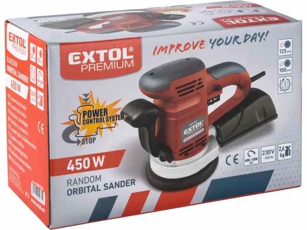 EXTOL PREMIUM 8894202 Brúska excentrická, príkon 450W