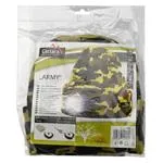LED čelovka Cattara čiapka ARMY s LED svietidlom USB nabíjanie