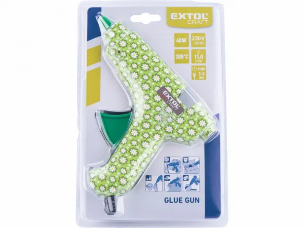 EXTOL CRAFT 422100 Pištoľ lepiaca tavná, 40W, Ø11.2mm