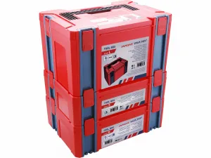 EXTOL PREMIUM 8898311 Sada elektronáradia v kufríku: aku vŕtačka 2x12V Li-ion, 1,3Ah a uhlová brúska 125mm