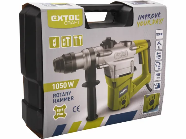 EXTOL CRAFT 401232 Kladivo vŕtacie a sekacie, SDS-plus, príkon 1050W, 5 J, kufor