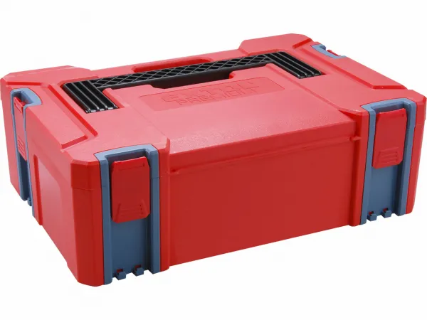 EXTOL PREMIUM 8898311 Sada elektronáradia v kufríku: aku vŕtačka 2x12V Li-ion, 1,3Ah a uhlová brúska 125mm