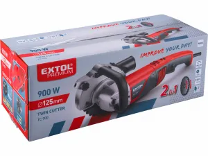 EXTOL PREMIUM 8893020 Píla dvojkotúčová protibežná, príkon 860W, priemer 125mm