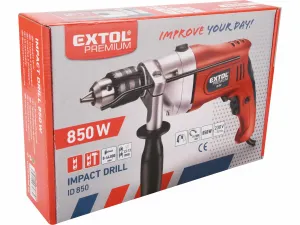 EXTOL PREMIUM 8890033 Vŕtačka príklepová, príkon 850W, skľučovadlo na kľúč,