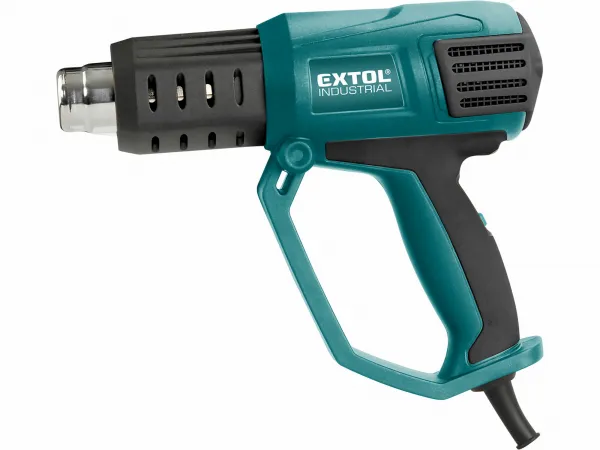 EXTOL INDUSTRIAL 8794800 Pištoľ teplovzdušná s plynulou reguláciou, príkon 2000W, LCD
