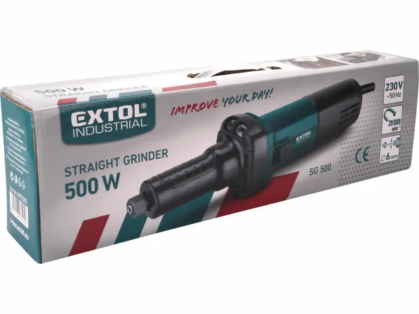 EXTOL INDUSTRIAL 8792210 Brúska priama, príkon 500W, 6mm