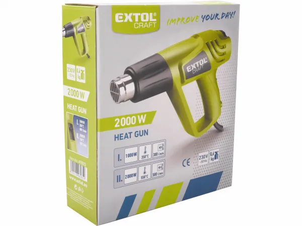 EXTOL CRAFT 411013 Pištoľ teplovzdušná, príkon 2000W