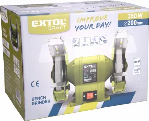 EXTOL CRAFT 410130 Brúska dvojkotúčová, príkon 350W, kotúč 200mm