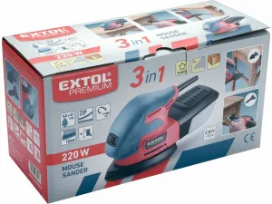 EXTOL PREMIUM 8894002 Brúska vibračná deltová, príkon 220W