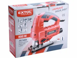 EXTOL PREMIUM 8893103 Píla priamočiara, príkon 800W, 0-3000ot/min, hliníková základňa