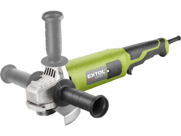 EXTOL CRAFT 403127 Brúska uhlová, príkon 1200W, priemer 125mm, predĺžená rukoväť, bezpečnostný spínač