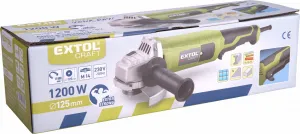 EXTOL CRAFT 403127 Brúska uhlová, príkon 1200W, priemer 125mm, predĺžená rukoväť, bezpečnostný spínač