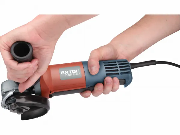 EXTOL PREMIUM 8892025 Brúska uhlová, príkon 900W, priemer 125mm, dlaňový spínač