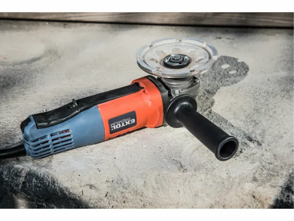 EXTOL PREMIUM 8892025 Brúska uhlová, príkon 900W, priemer 125mm, dlaňový spínač