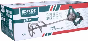 EXTOL INDUSTRIAL 8790600 Miešadlo stavebné, 1800W, 2 rýchlosti, 180-400/300-700 ot./min