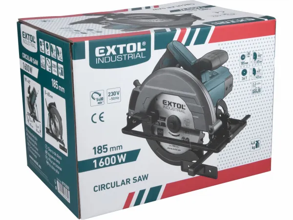 EXTOL INDUSTRIAL 8793000 Píla kotúčová 1600W, kotúč 185mm, hliníková základňa