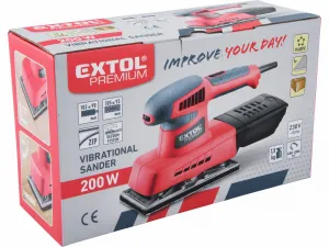 EXTOL PREMIUM 8894003 Brúska vibračná, príkon 200W, 182x90mm, hliníková základňa