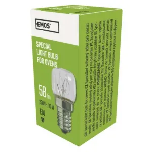 EMOS Lighting Žiarovka do rúry na pečenie E14 / 15 W / 58 lm / 300 °C