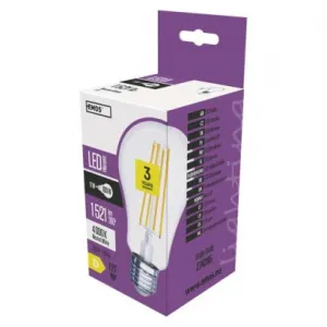 EMOS Lighting LED žiarovka Filament A67 / E27 / 11 W (100 W) / 1 521 lm / neutrálna biela